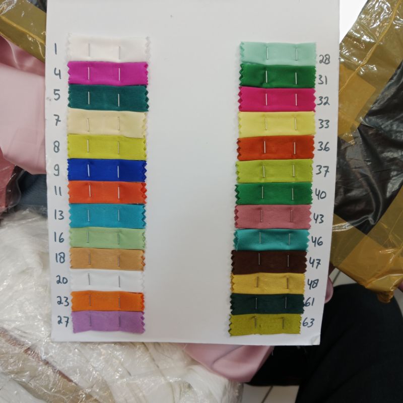 Bahan Saten Maxmara Meteran Polos Permium/Kain Saten maxmara