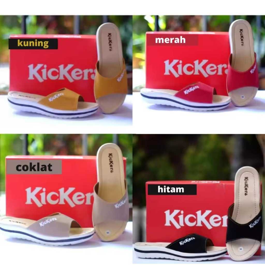 sandal selop wanita terbaru sandal kickers murah