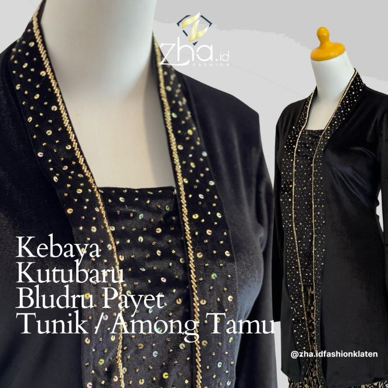 Baju (Among Tamu) Atasan Kebaya Kutubaru Tunik Payet / Kutubaru Modern Payet
