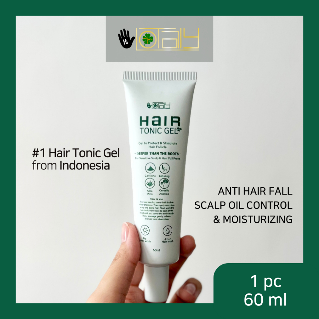 

Hi Lotaly Hair Tonic Gel 60ml - Rambut rontok, kering dan Kulit Kepala sensitif, berminyak / oily, gerah