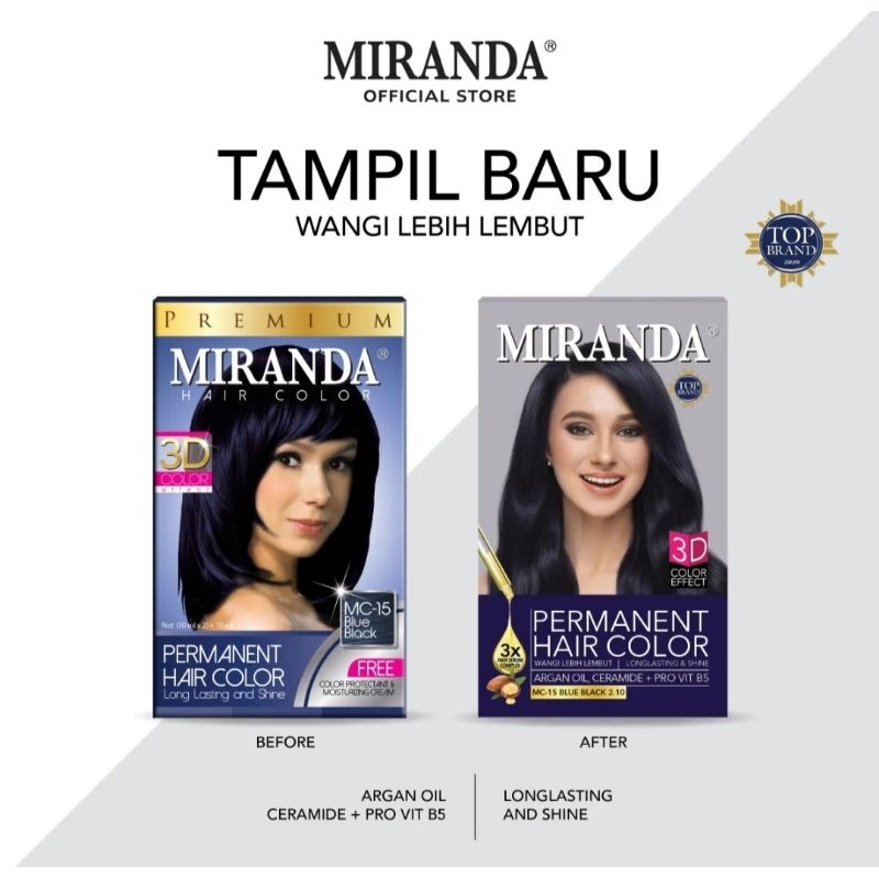 Miranda MC 15 Blue Black - Cat Rambut Miranda Warna Biru Gelap