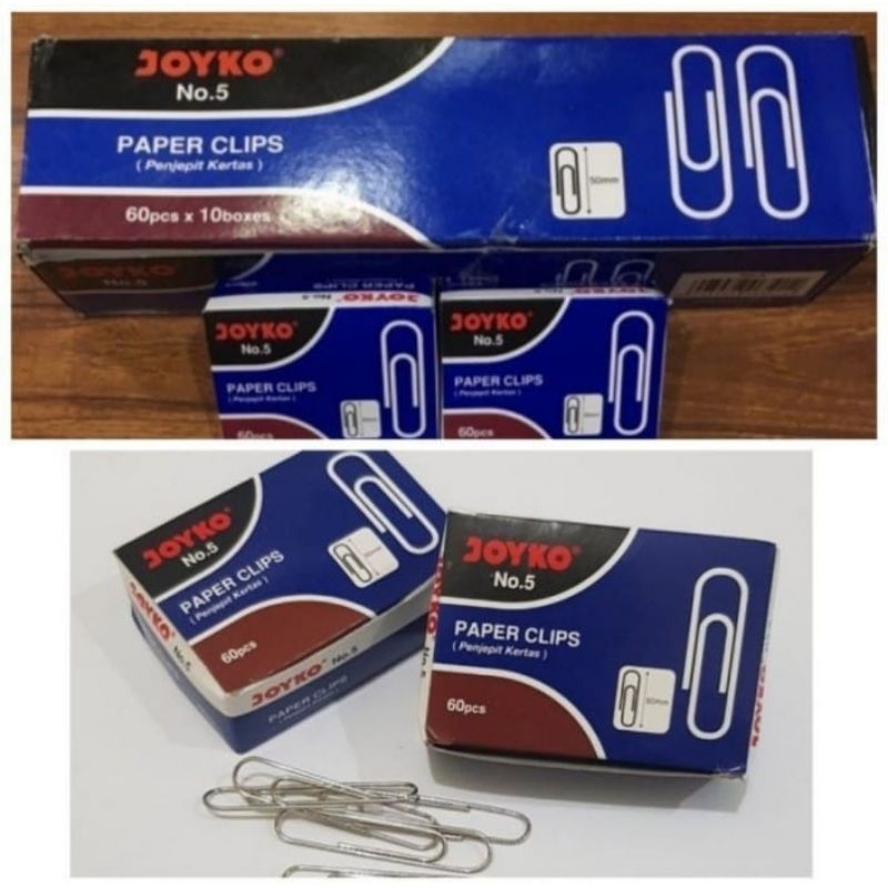 

TRIGONAL CLIP NO 5 JOYKO 50 MM - PAPER CLIP (PENJEPIT KETAS)