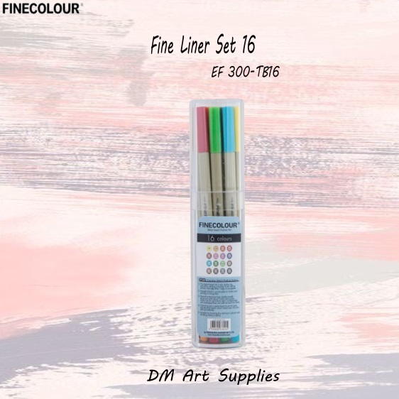 

Finecolour Sketch Liner Set 16 colours water based