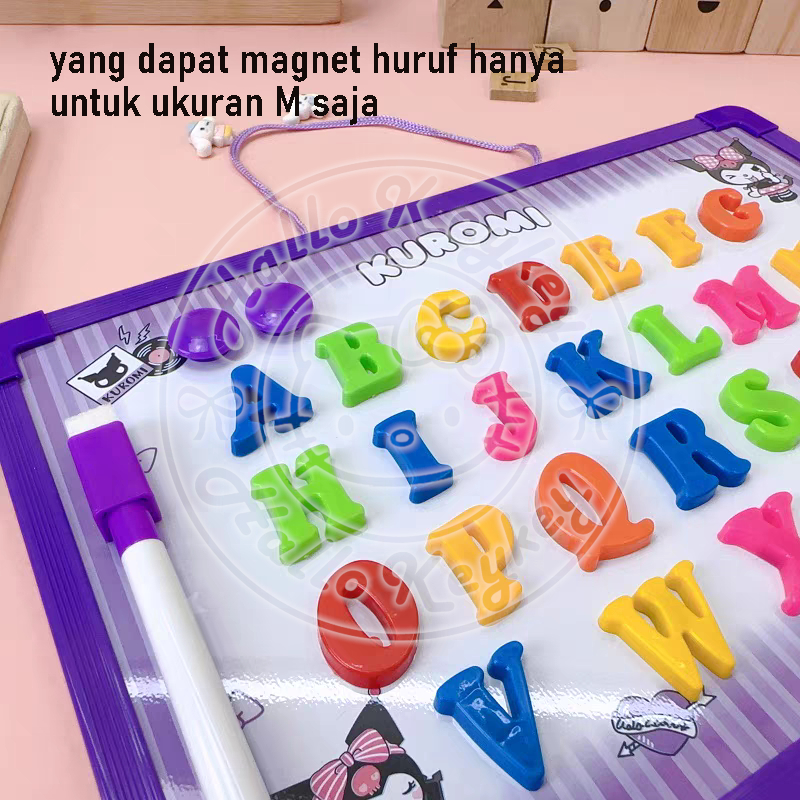 

papan tulis putih whiteboard cinnamoroll kuromi