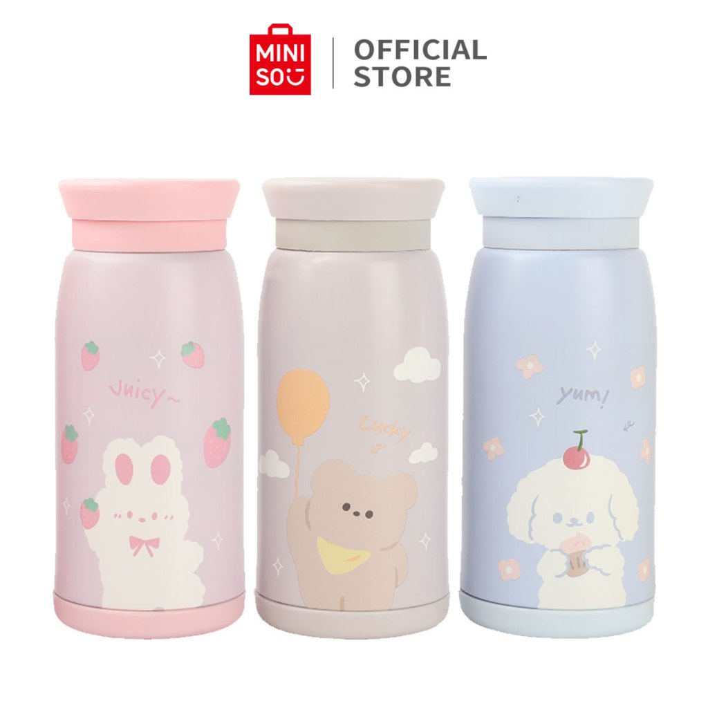 FLASHSALE [GGW] MINISO TUMBLER TERMOS AIR PANAS BOTOL MINUM AESTHETIC 304SS MINI BOTOL MINUM