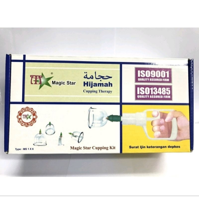 Magic Star Hijamah Cupping Set isi 6 Alat bekam
