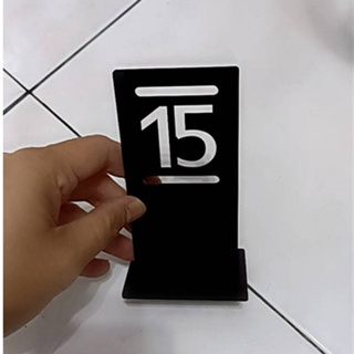 Nomor Meja Akrilik Untuk Cafe & Restauran I No meja akrilik