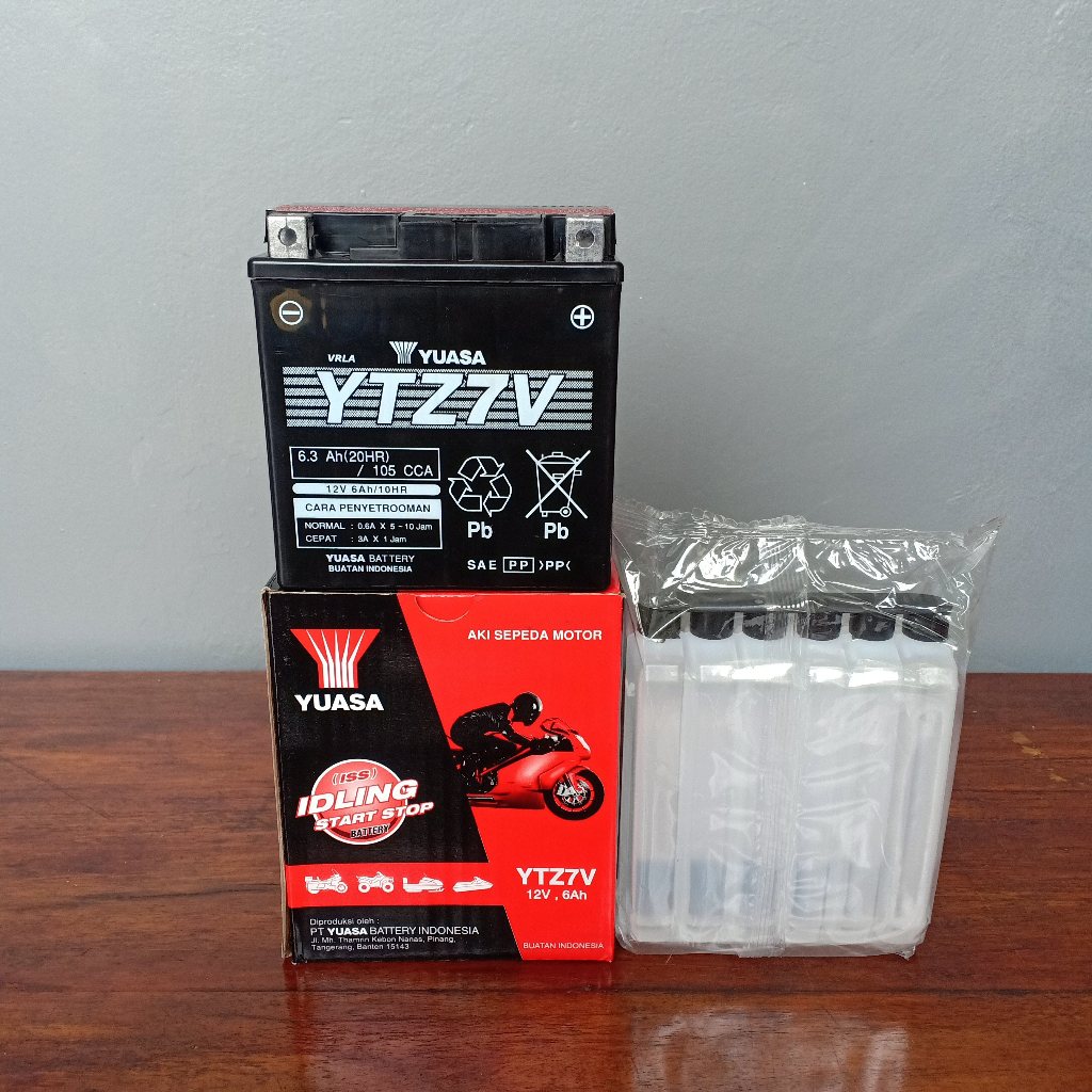 Aki Yuasa YTZ7V, Aki Motor Yamaha Nmax 155, Aerox 155, Lexi