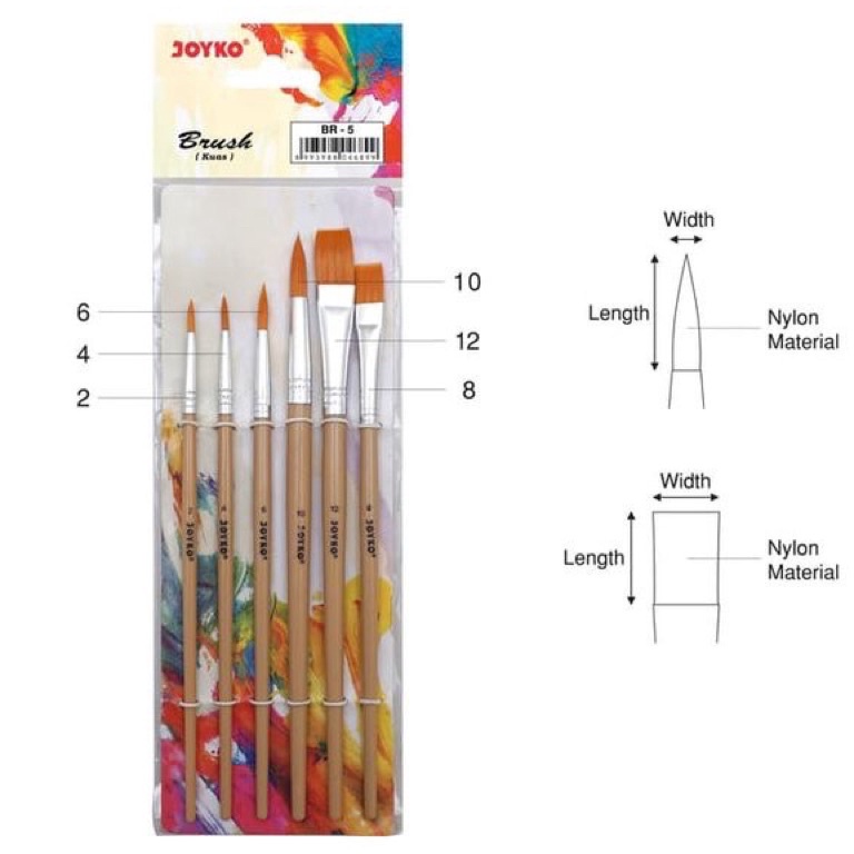 

[✎P9/] Brush BR-5 Joyko / Kuas Lukis BR-5 Joyko Checkout