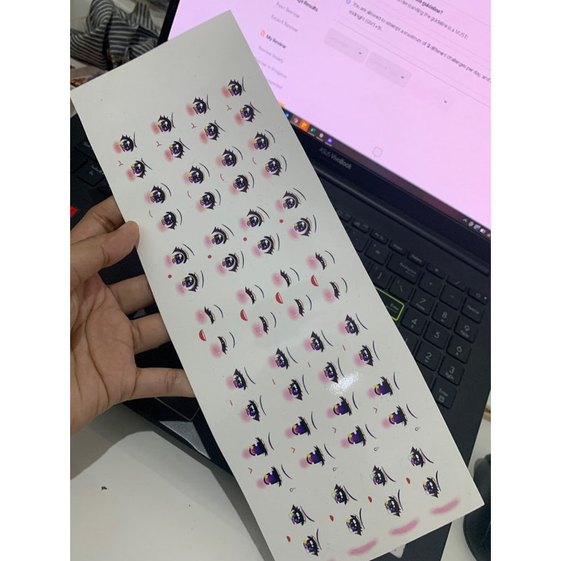 

Custom sticker decal Nendoroid face