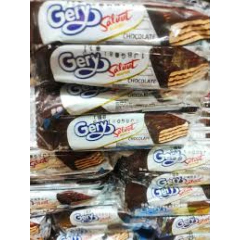 

Gerry salut wafer coklat kemasan isi 24/ pak