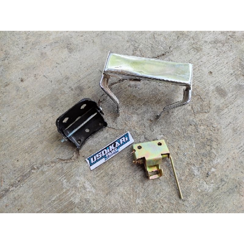 DUDUKAN JOK C70 PISPOT CLASSIC SET ENGSEL DAN KUNCI JOK HONDA C 70 BAHAN TEBAL DETAIL ORI ORIGINAL P