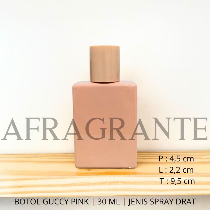 botol parfum guccy pink 30 ml drat- botol parfum warna pink- botol parfum lucu- botol parfum unik- botol parfum isi ulang 30 ml