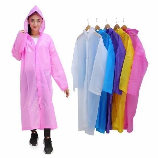 < SJA > JAS HUJAN EVA TRANSPANT DEWASA KOREA PONCHO PRIA WANITA UNIVERSAL / RAINCOAT EVA TRANSPANT D