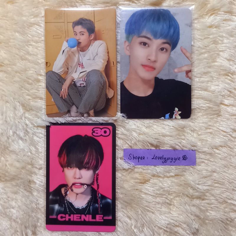 [NCT] Mark Chenle tc glitch mode nature republic high teen sanrio A selca trading card natrep