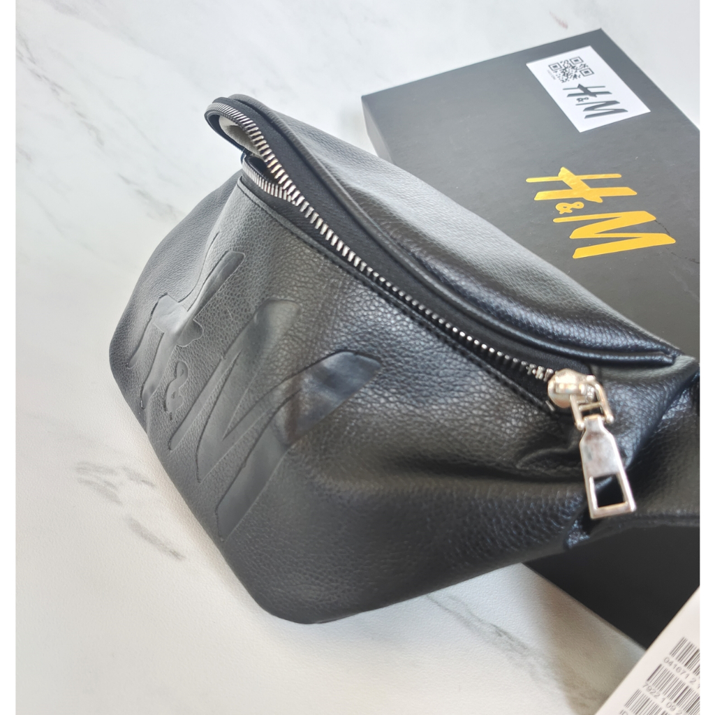RECOMMENDED WAISTBAG HM LEATHER / TAS PINGGANG KULIT H&M WITH BOX