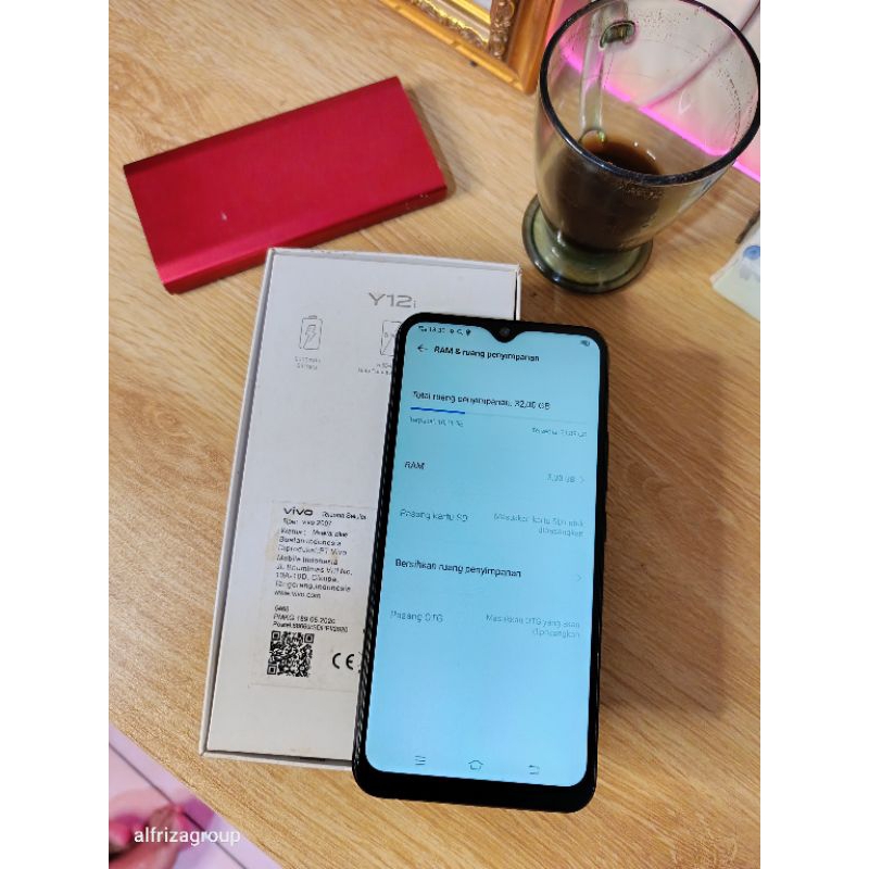 hp second siap pake Vivo y12i ex resmi Indonesia