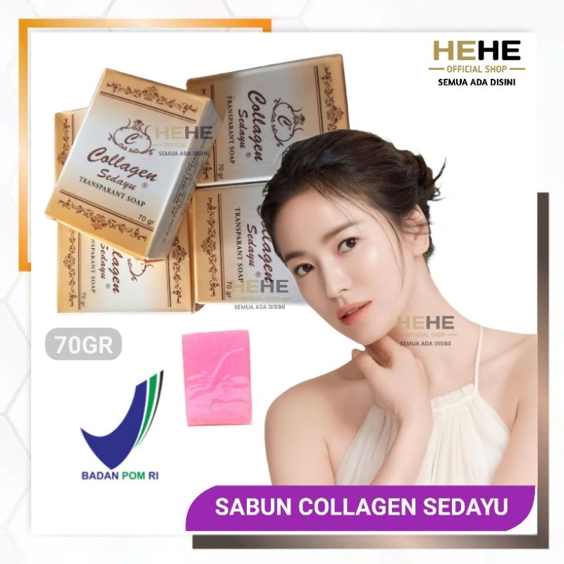Sabun Batang Kecantikan Sedayu Soap BPOM Sabun Mandi Collagen Muka Wajah Tampak Cerah Bersih Terawat