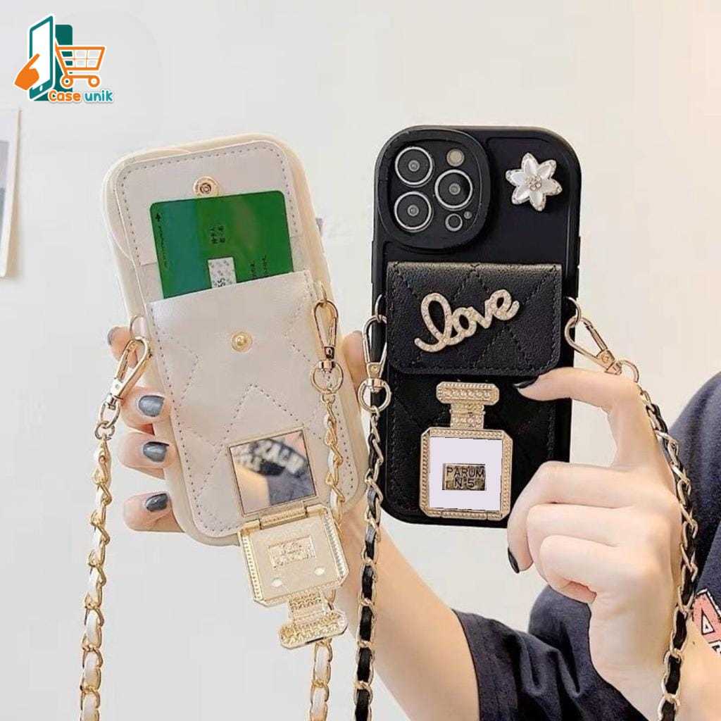GC06 SOFTCASE TAS TALI RANTAI FOR REALME C1 C2 3 5 5I 5S C3 7 8 PRO V13 5G 7I C17 8I 11 C65 C67 C63 