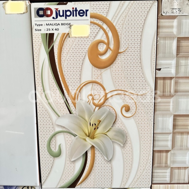 KERAMIK DINDING MALIQA 25x40 / KERAMIK DINDING MOTIF BUNGA / KERAMIK DINDING