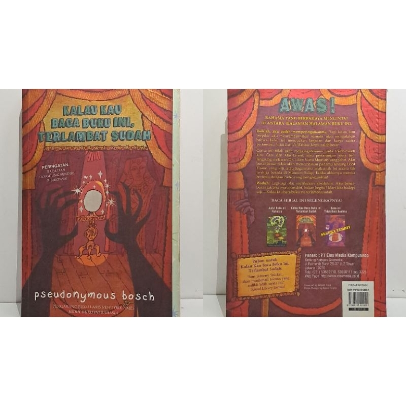 [Preloved] Kalau kau baca buku ini, terlambat sudah | Fantasy novel