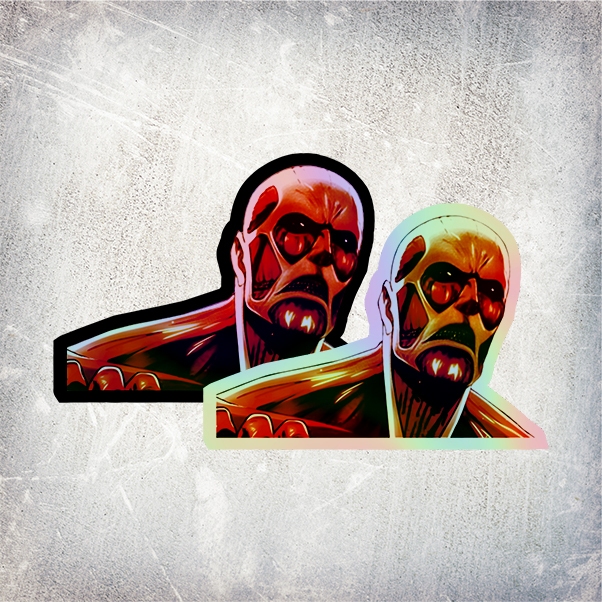 

STICKER HOLOGRAM ANIME COLOSSAL TITAN ATTACK ON TITAN (SHINGEKI NO KYOJIN)