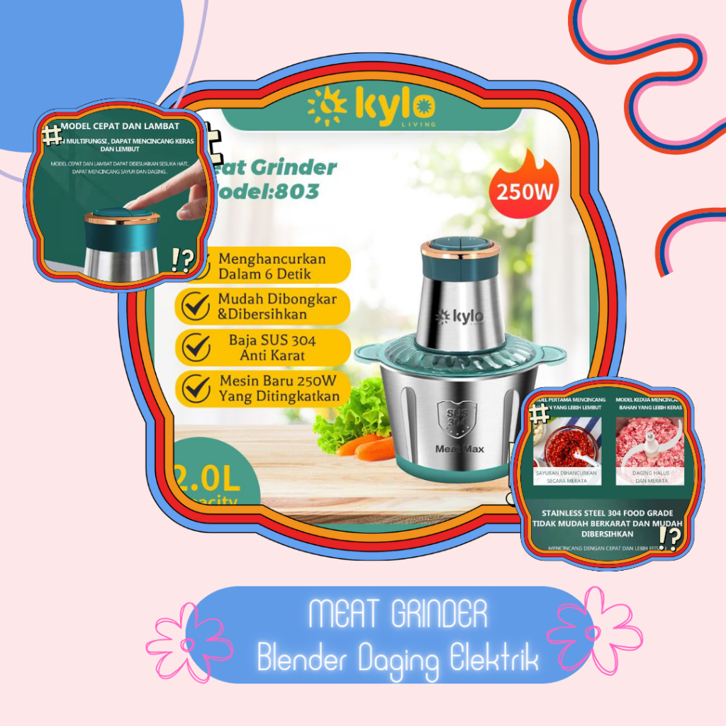 Blender Stainless KYLO / Meat Grinder KYLO