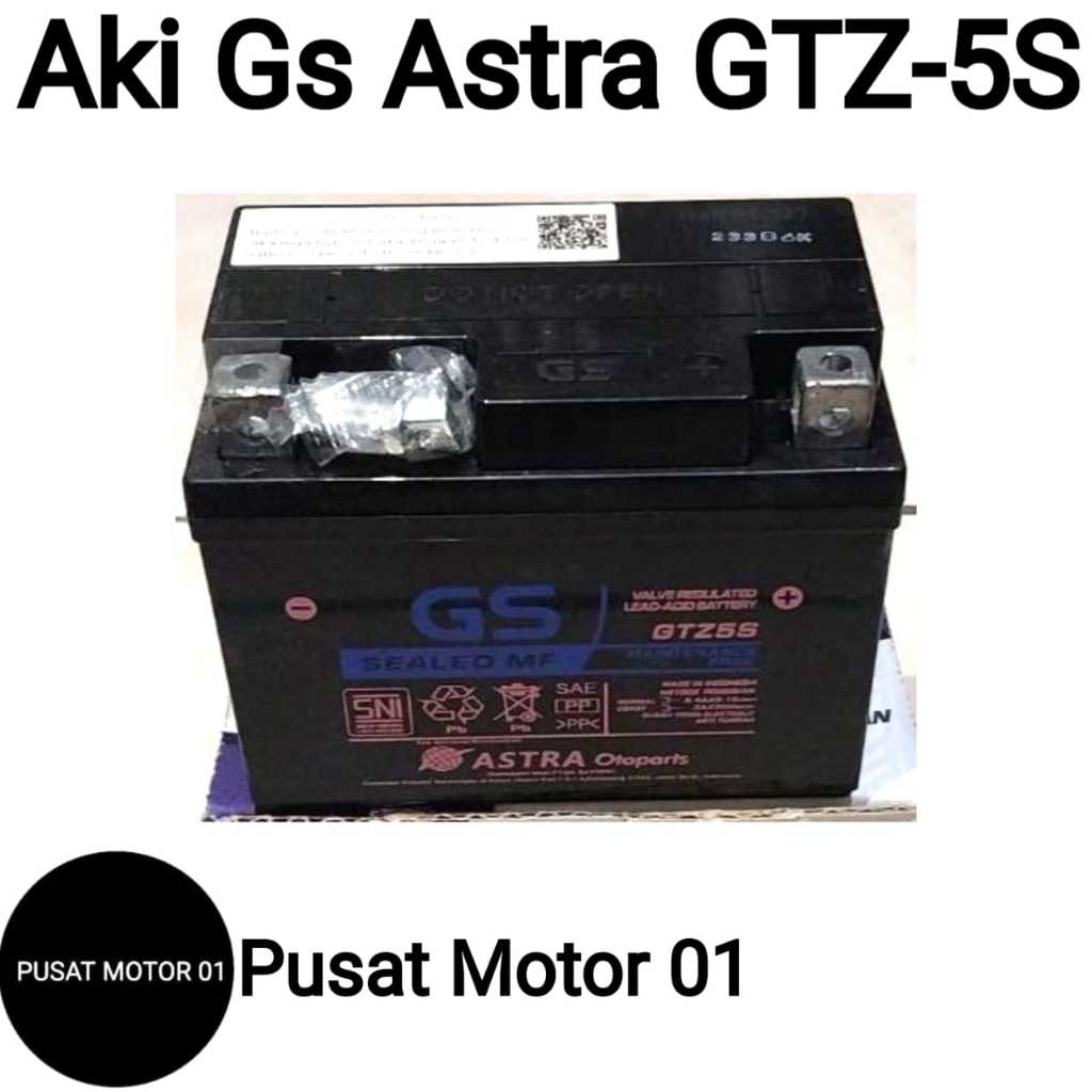 Aki Motor Gs Astra Original Aki Asli Motorbike Battery Ori Aki Motor Gs GTZ 5S Motor Matic Kopling A