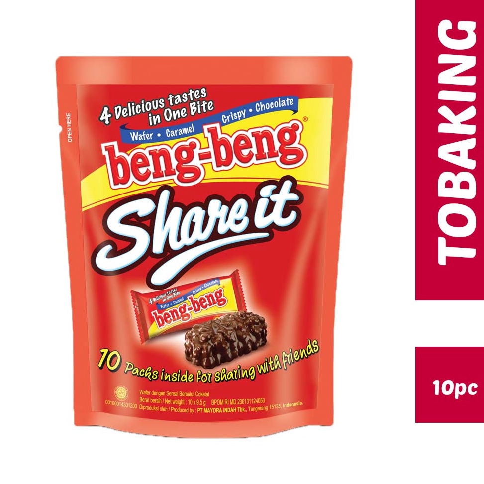 

[✒I6@] BENG BENG Share it Pouch Wafer Caramel Crispy Chocolate isi 10pcs Trend roduct