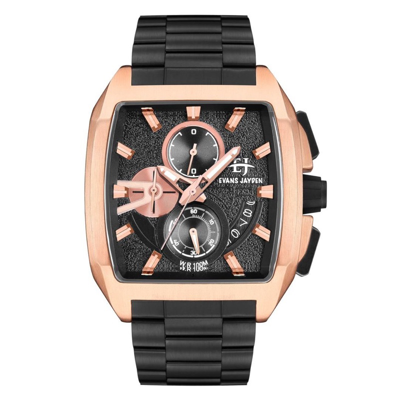 BISA COD ,,Jam Tangan Pria Evans Jayden 9546 Original Chronograph Rantai Stainless