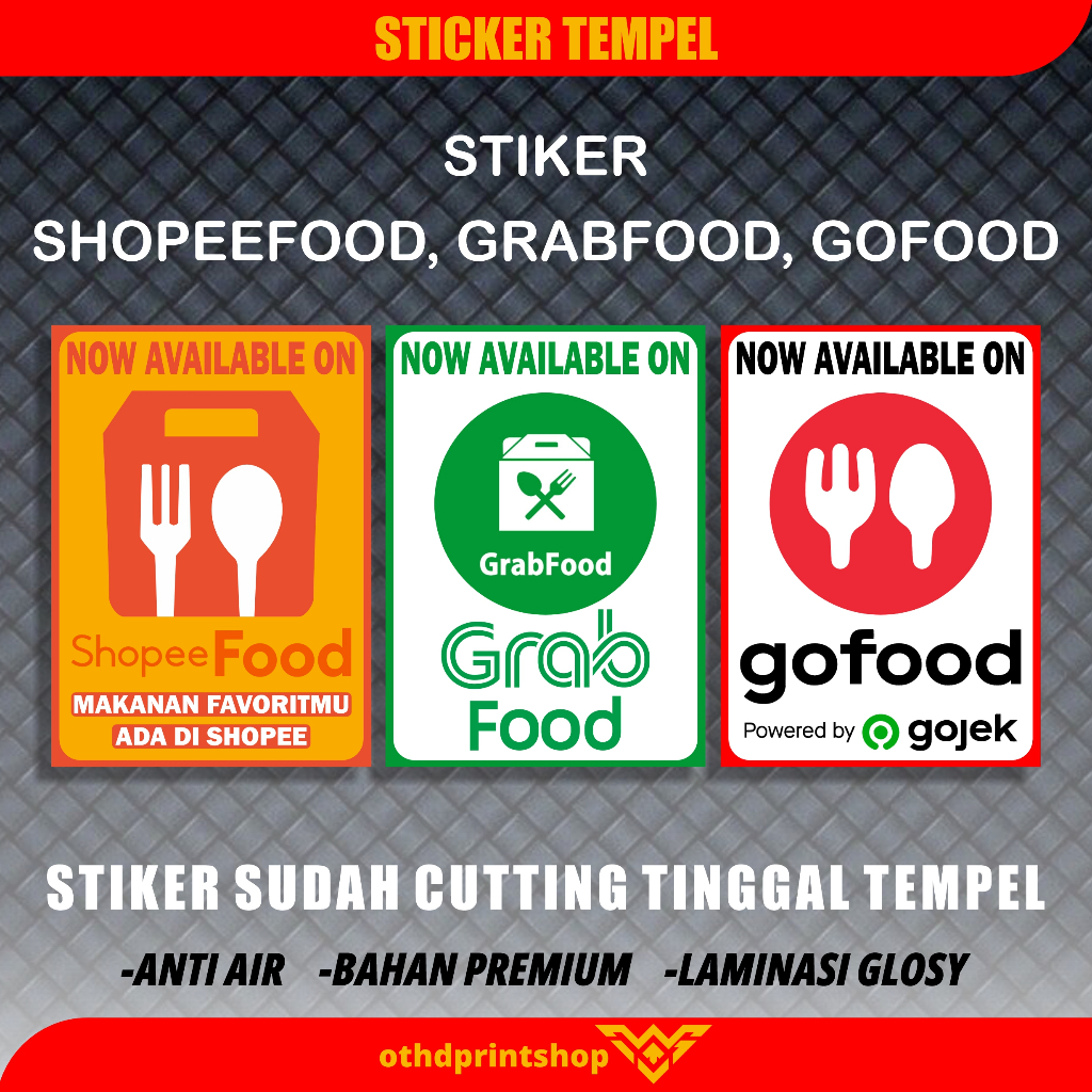 

Stiker Now Available On stiker makanan onlen tinggal tempel