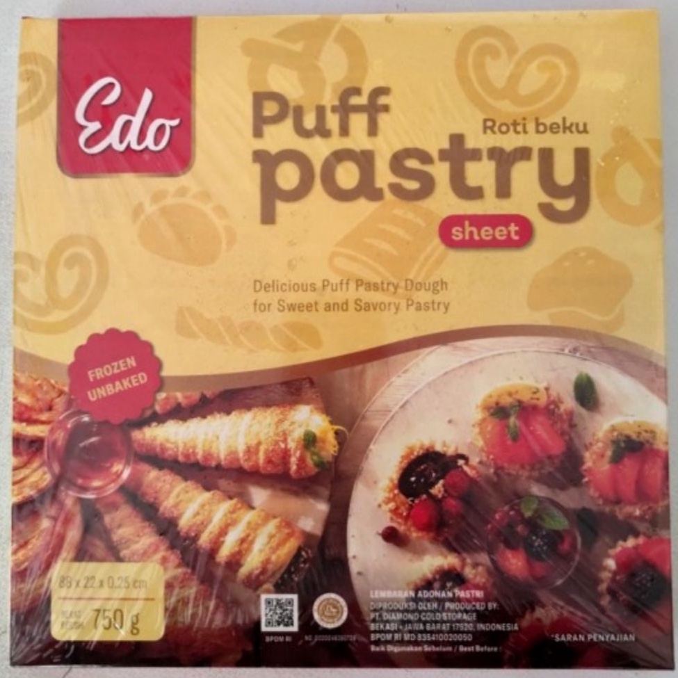 

St0k B4nyak Edo Puff Pastry Sheet 750gram - Gosend/ Only Always