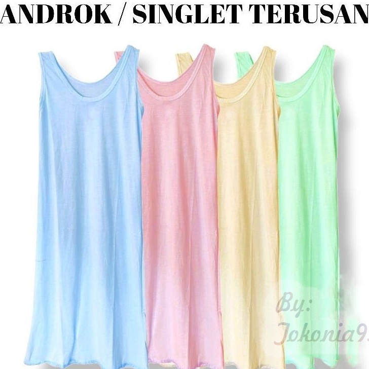 PROMO Androk Singlet Terusan Panjang Wanita.