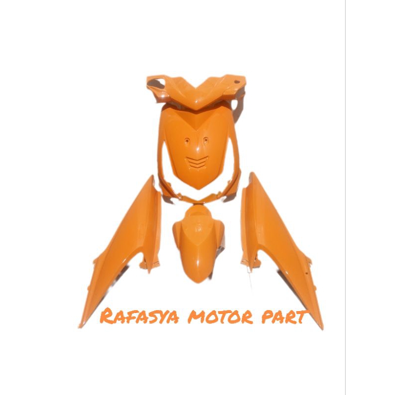 Cover full body halus Honda beat karbu lama warna oren/full body beat karbu 2008-2009