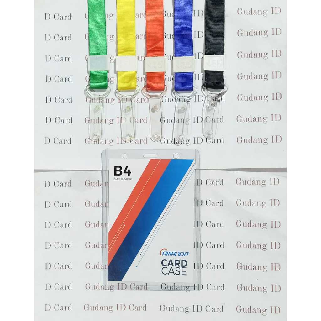 

Paket Tali Impor Kait Karet 2CM + Card Case B4