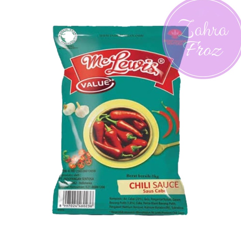 

➢ MC LEWIS SAUS CABE VALUE 1 KG Ready Stok
