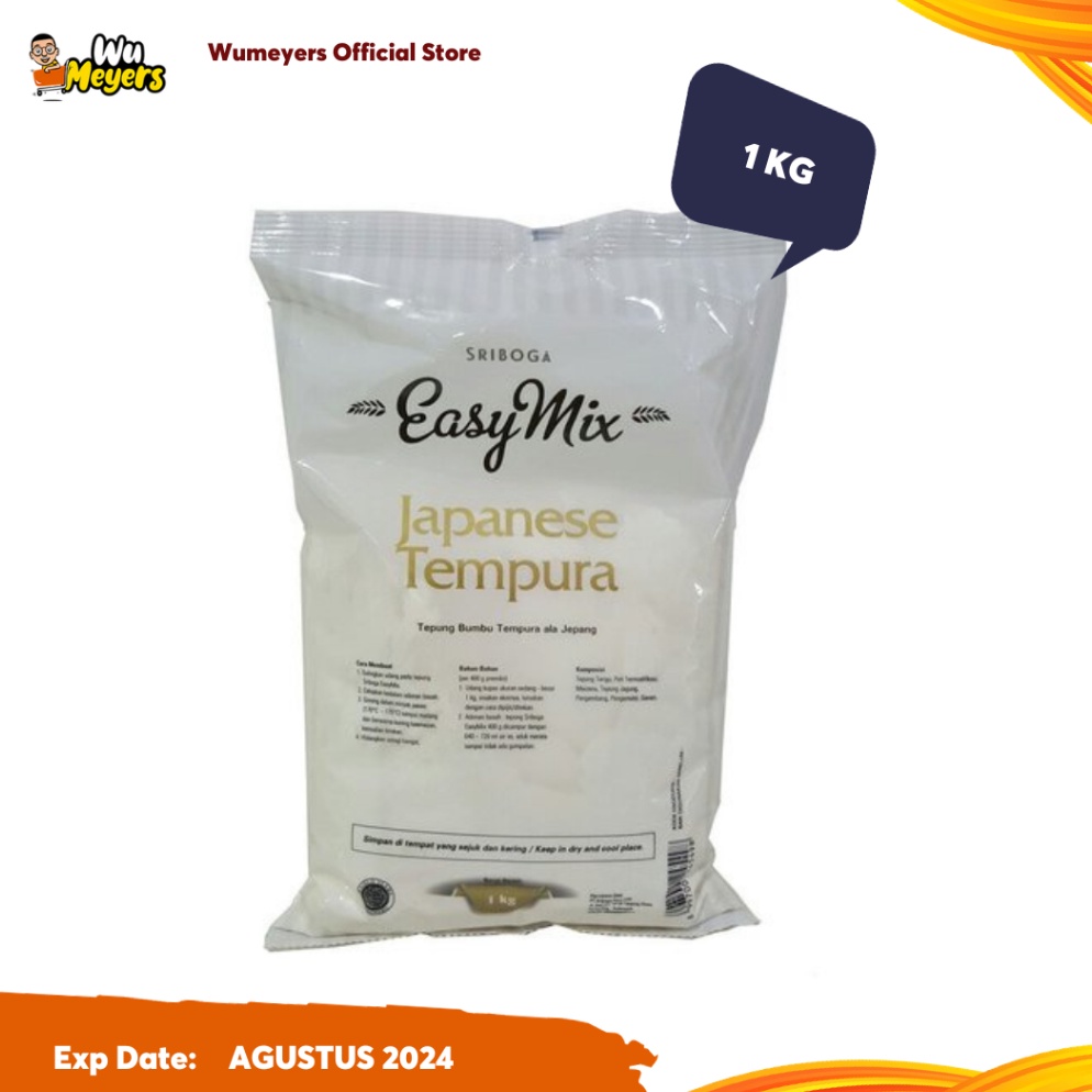 

Tepung Easymix Japanese Tempura 1kg Sriboga 55