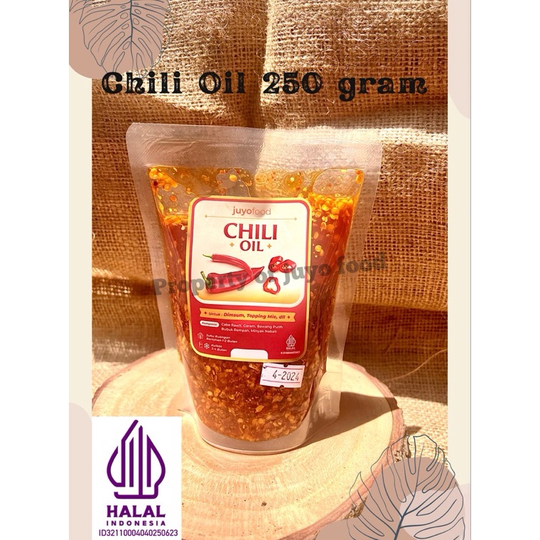 

63 HALAL MUI MINYAK CABAI 250 GRAM CHILI OIL untuk dimsum ramen lamien mie bakso baso aci nasgor dll 69