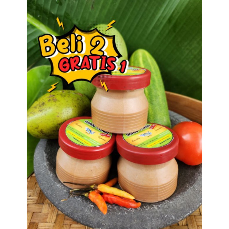 

71 (Sakera) [BELI 2 GRATIS 1] 3 BOTOL Petis Madura Asli Ikan Tuna 110g MDR 51