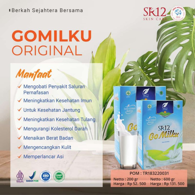 

SR12 GO MILKU SUSU KAMBING ETAWA GOMILKU SUSU KESEHATAN 200gr