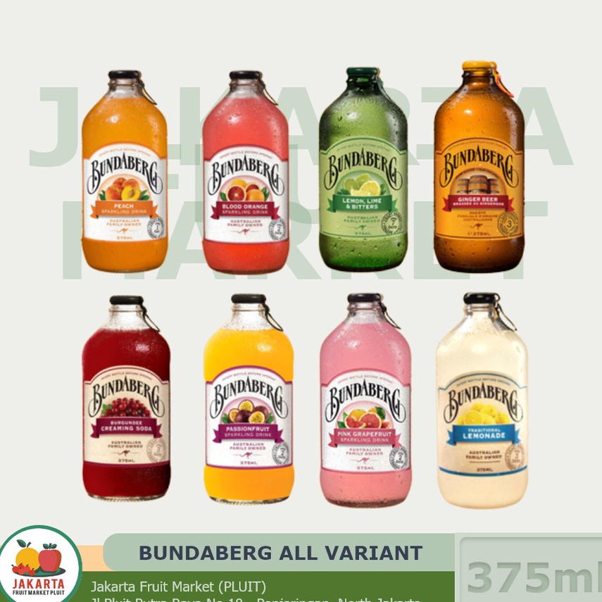 

[PMG91] (MINUMAN) BUNDABERG ALL VARIANT 375ML 3952