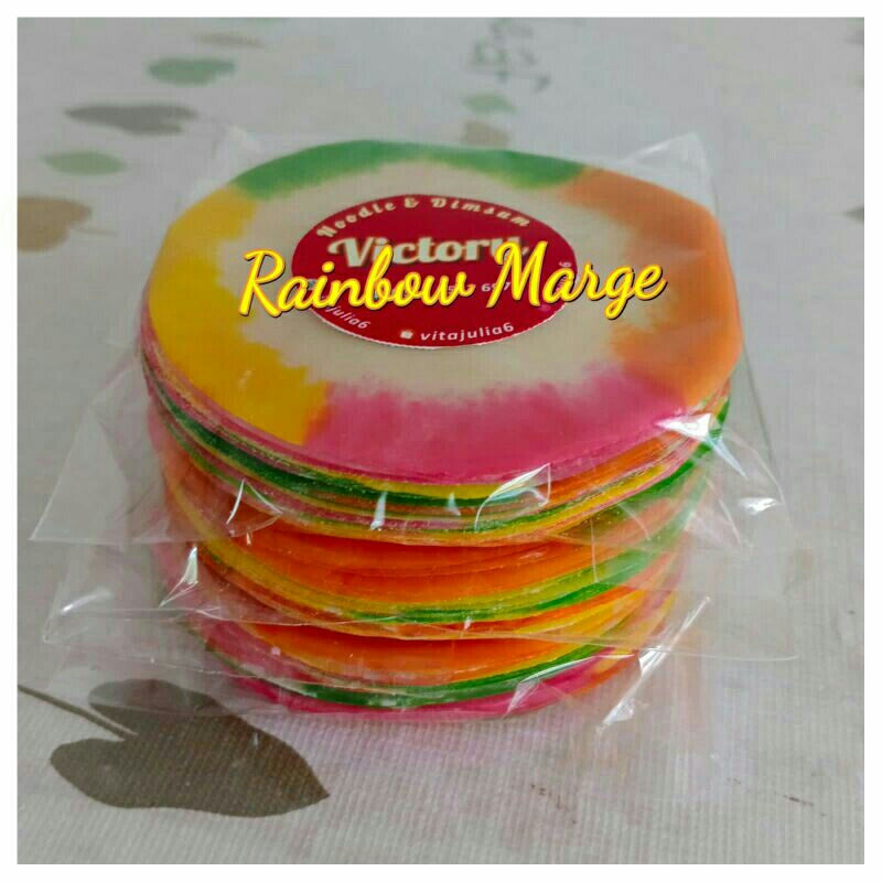 

Kulit dimsum ombre oren hijau