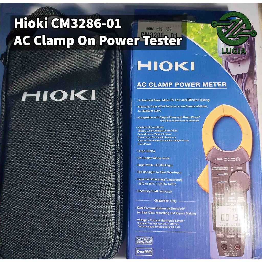 Hioki CM3286-01 AC Clamp On Power Tester