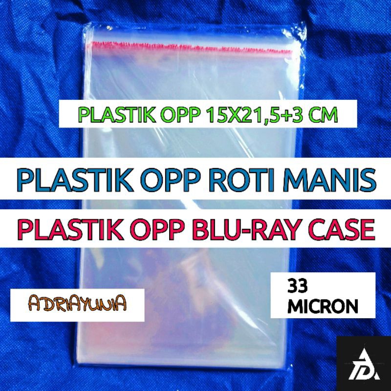 Plastik OPP 15 x 21,5 Seal - Plastik Opp 15x21,5 cm - Plastik Opp 15 x 21,5 Roti
