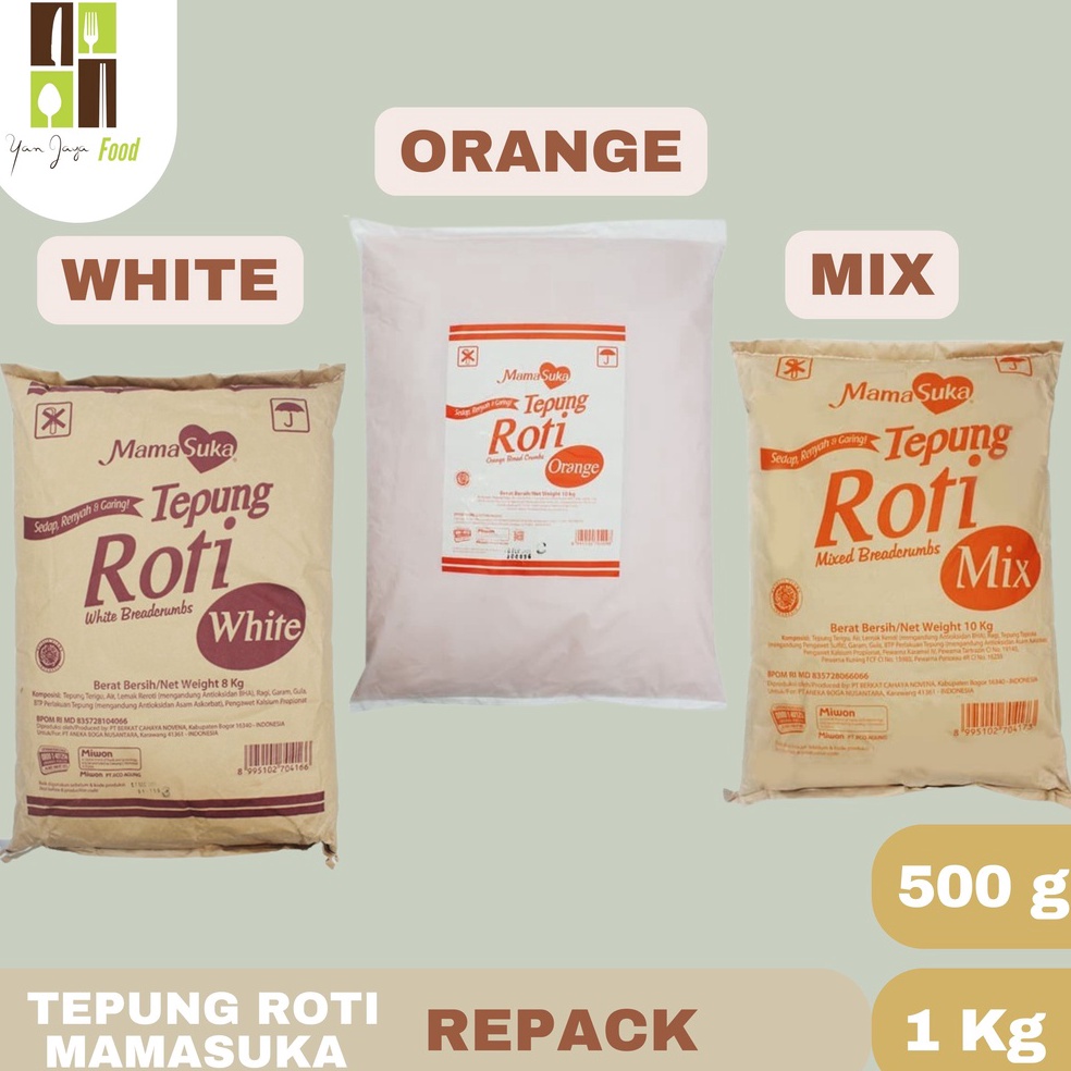 

SDT Tepung Roti Mamasuka White / Orange / Mix REPACK ✽Terlaku.