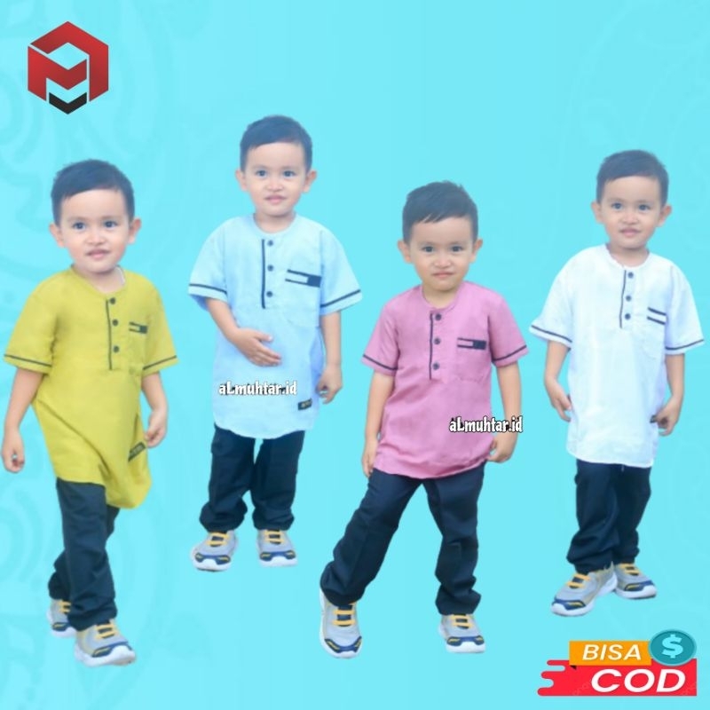 Setelan Baju anak murah // set koko anak laki laki // kurta anak kemeja koko gus azmi // busana musl