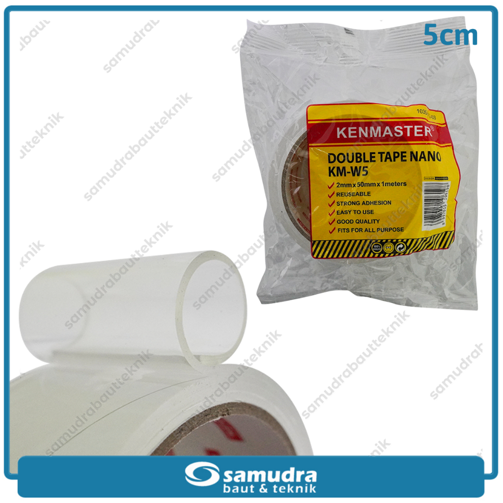 

Double Tape Nano KENMASTER KM-W5 Selotip Perekat Lakban Isolasi 5 cm