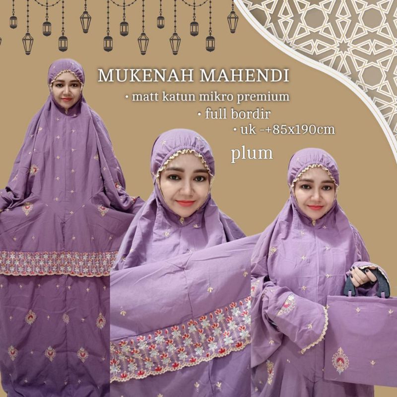 MUKENA MAHENDI TERUSAN MATT KATUN MIKRO PREMIUM