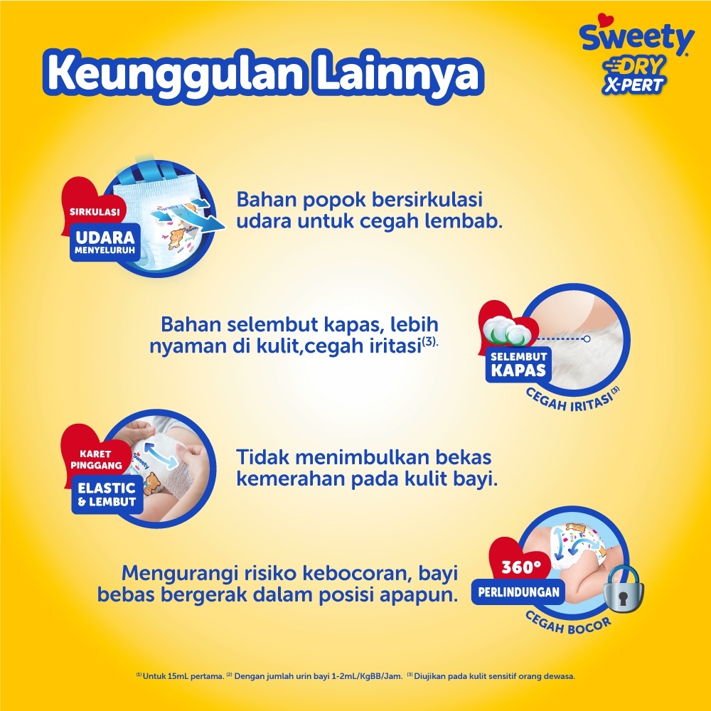 Sweety Bronze Dry Xpert Tape M-40 - Popok Perekat