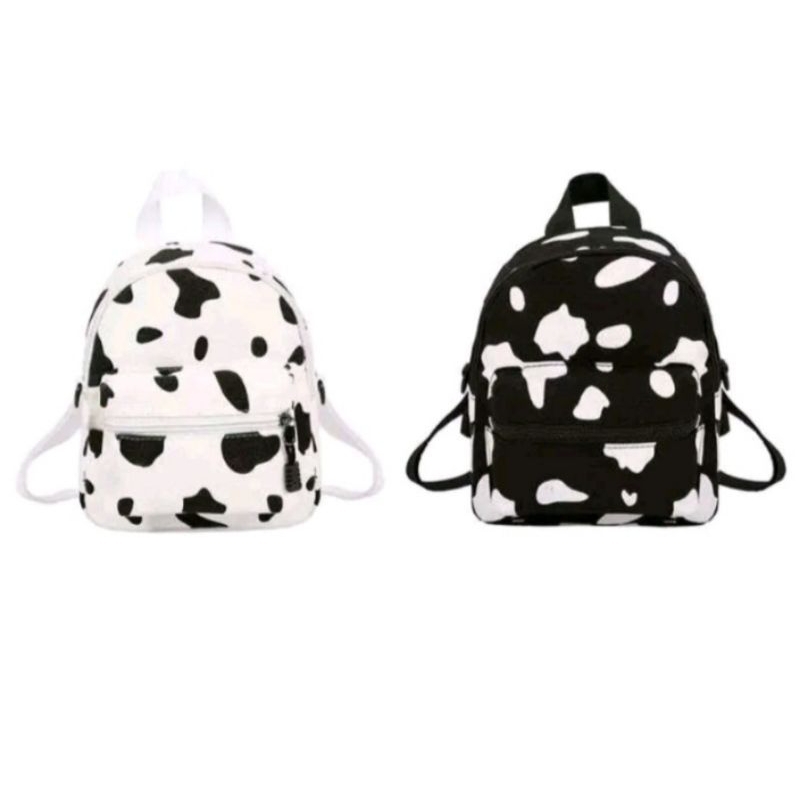 Tas Ransel Mini Motif Sapi Lucu Tas Ransel Anak Sekolah